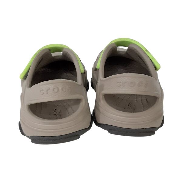 Crocs Clogs All Terrain Kids Fisherman Sandals Taupe Boys 7 Water Shoes Summer - Picture 3 of 5